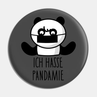 funny panda hates pandemic Pin