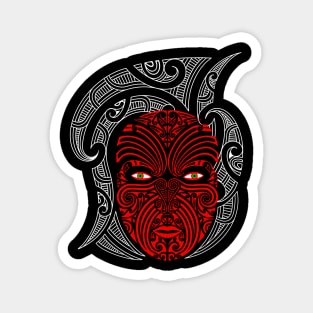 Maori face tattoo Magnet