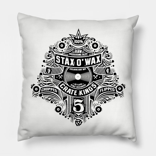 Stax O' Wax Pillow by MindsparkCreative