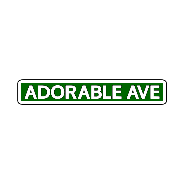 Adorable Ave Street Sign by Mookle