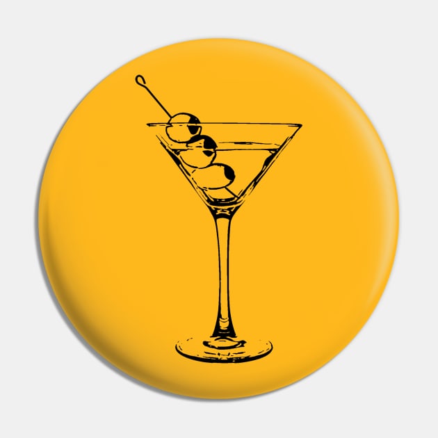 Martini Pin by DogfordStudios