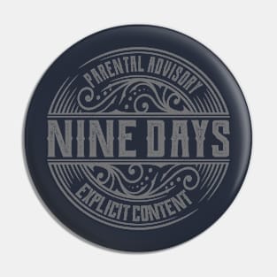 Nine Days Vintage Ornament Pin