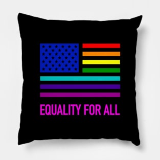 Gay Pride US Flag shirt Pillow