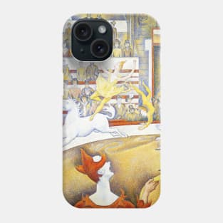 High Resolution Seurat - The Circus - Digitally Remastered Phone Case