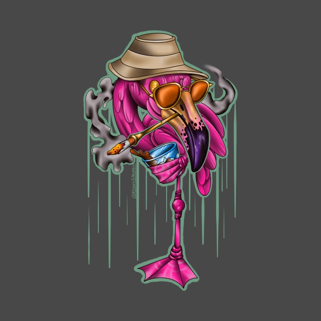 Fear and Loathing Flamingo by Timwould