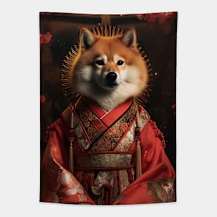 Exquisite Shiba Inu - Geisha Elegance Tapestry