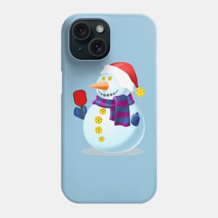 Pickleball Snowman Phone Case