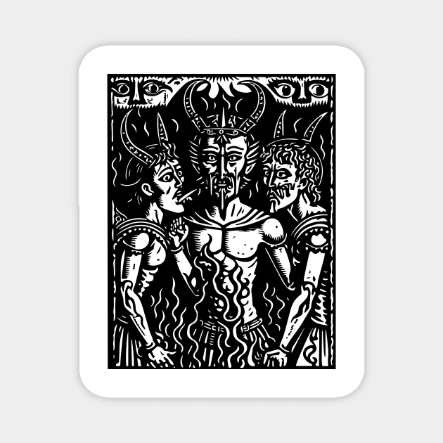 Medieval Daemon #8 Magnet by n23tees