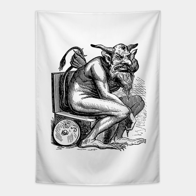 Belphegor - Seven Princes Of Hell Demonology Tapestry by CultOfRomance