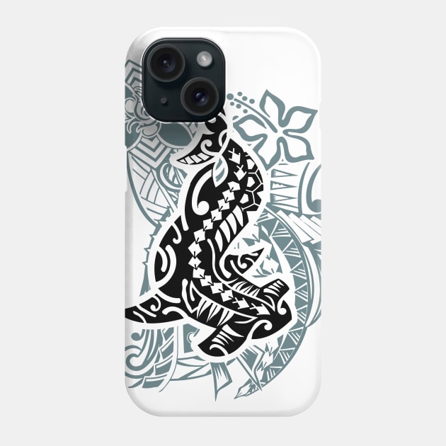 Hawaiian Tribal Hammerhead Shark Phone Case by Nalu Threads