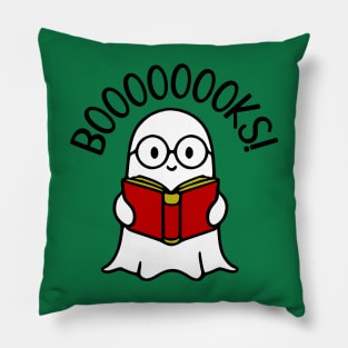 Bookworm Ghost Reading a Book T-Shirt Christmas Gift Idea Pillow