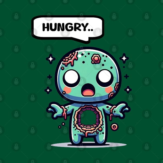 Cute Hungry Zombie by Doodles of Darkness