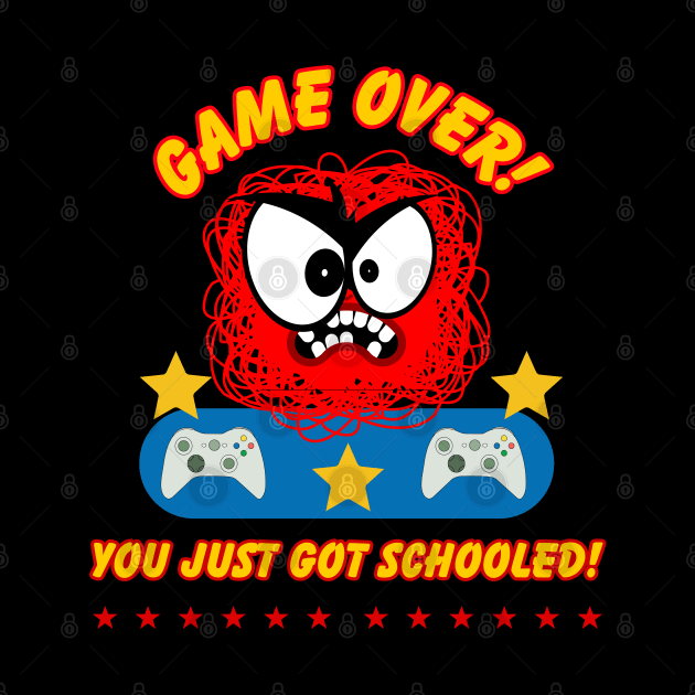 Game Over! you just go schooled! sibling rival on the x-box by Shean Fritts 