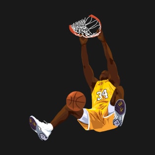 Shaquille O'Neal Dunk Cartoon T-Shirt