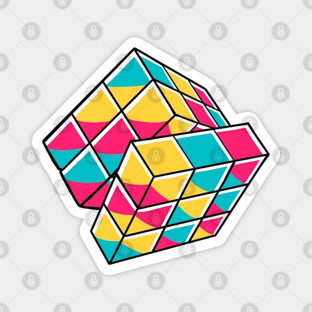 Puzzle Cube Magnet by MEDZ