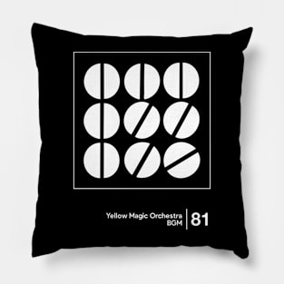 YMO / Minimalist Style Graphic Design Pillow