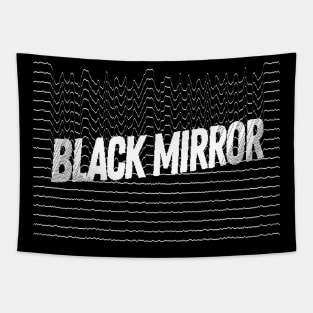 Mirror Black Design Tapestry