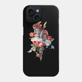 Surreal Female and Floral Collage Art Phone Case