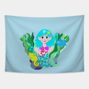 Cute Mermaid Tapestry