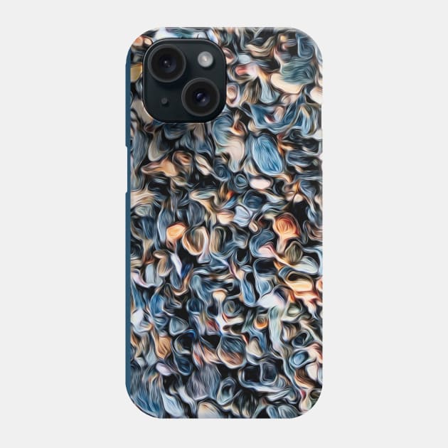 Organic chalk sketch pebbles Phone Case by stevepaint