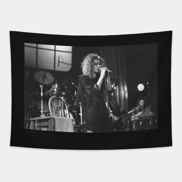 Margo Timmins Cowboy Junkies BW Photograph Tapestry by Concert Photos