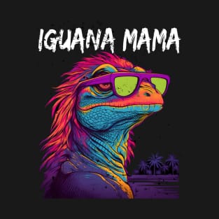 Iguana Mama Synthwave T-Shirt