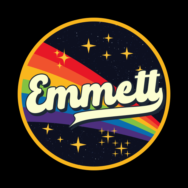 Emmett // Rainbow In Space Vintage Style by LMW Art