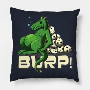 Fat Dragon Navy Pillow