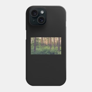 Green forest panorama Phone Case