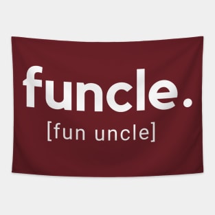 Funcle (fun uncle)- a fun family design Tapestry