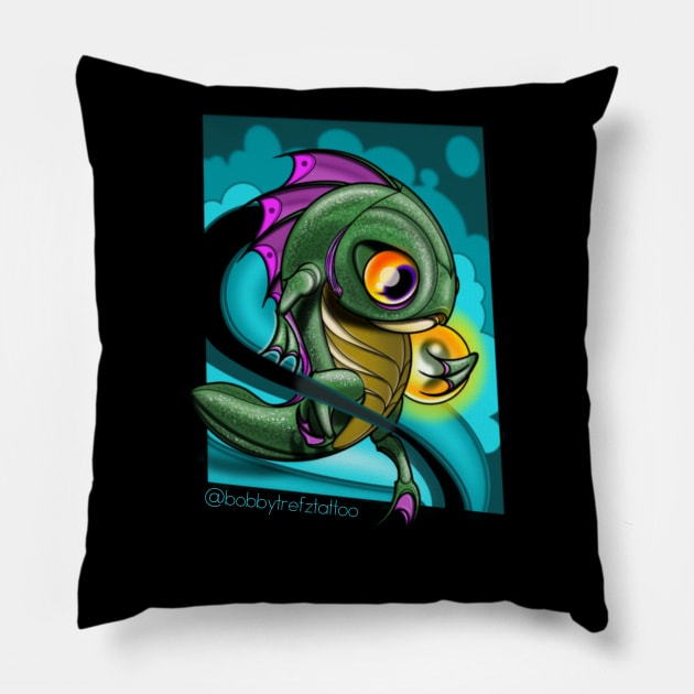 Little sea buddy Pillow by Bobby Trefz