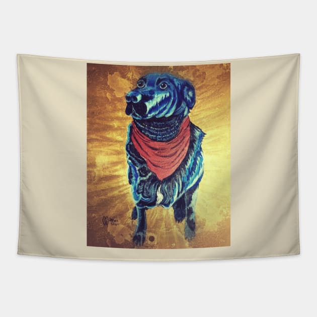 Labrador Grunge Tapestry by Matt Starr Fine Art