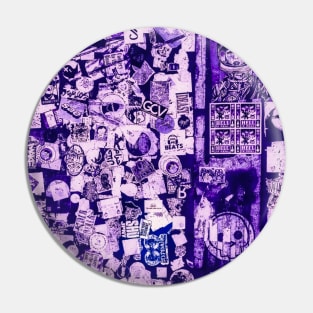 Purple Street Sticker NYC Pin
