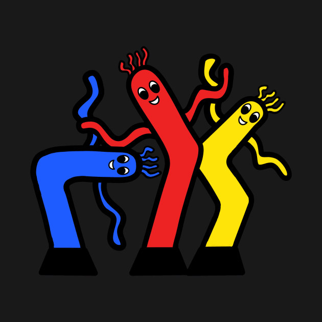 Three Wacky Waving Inflatable Tube People by bradenjay99