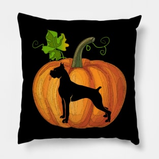 Boxer in pumpkin Pillow