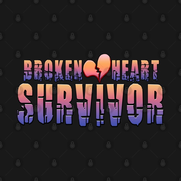 Broken Heart Survivor Peach by Shawnsonart