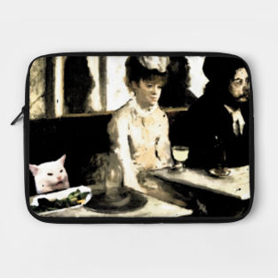 Cat Meme Woman Yelling At Table Dinner Laptop Cases Teepublic