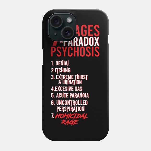 UMBRELLA ACADEMY 2: THE 7 STAGES IN PARADOX PSYCHOSIS (BLACK) Phone Case by FunGangStore