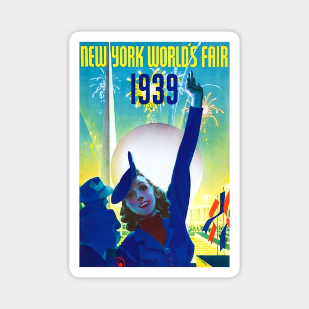 World's Fair 1939 Magnet by fun stuff, dumb stuff