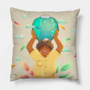 Watercolor Environmental Protection Pillow