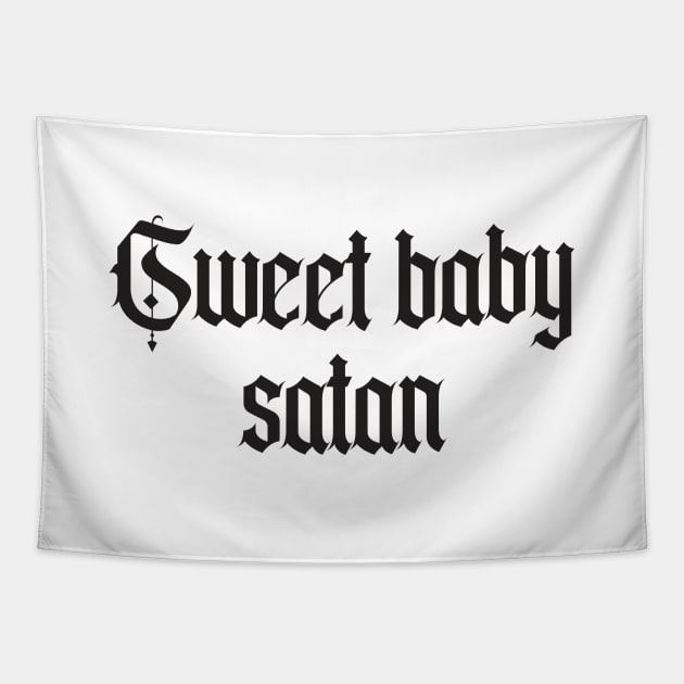 Sweet baby satan Tapestry by EduardoLimon