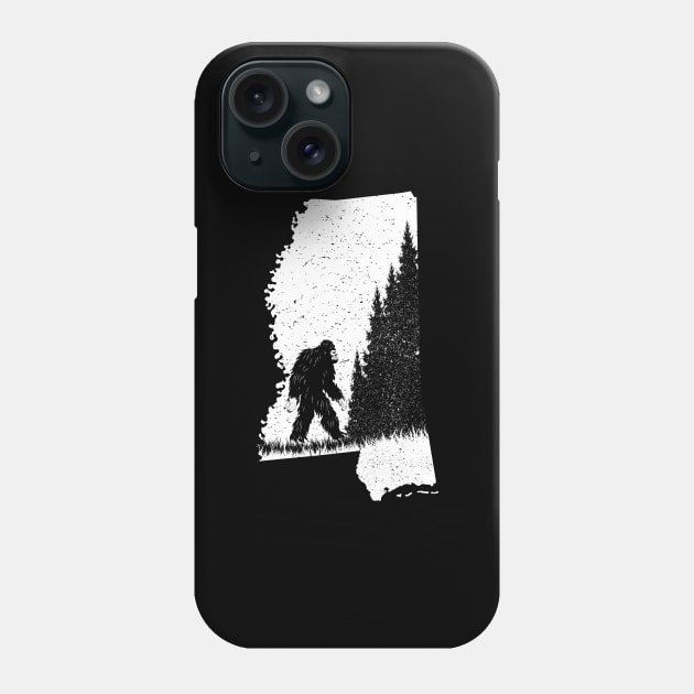 Mississippi Bigfoot Phone Case by Tesszero