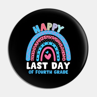 HapLast Day Of 4Th Grade Teacher Student Graduation Pin