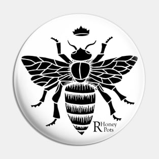 Queen Bee in Black Pin