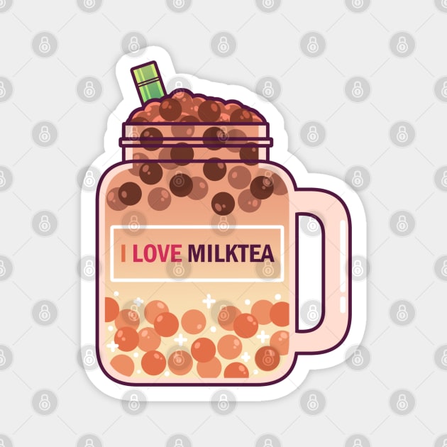 I Love Milktea Magnet by oletarts