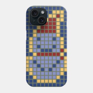 Snowman pixel art Phone Case