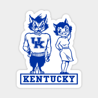 Vintage Kentucky Wildcat Couple Magnet