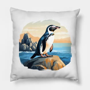 Galapagos Penguin Pillow