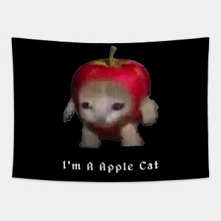 Apple Cat From Happy MEME Tapestry