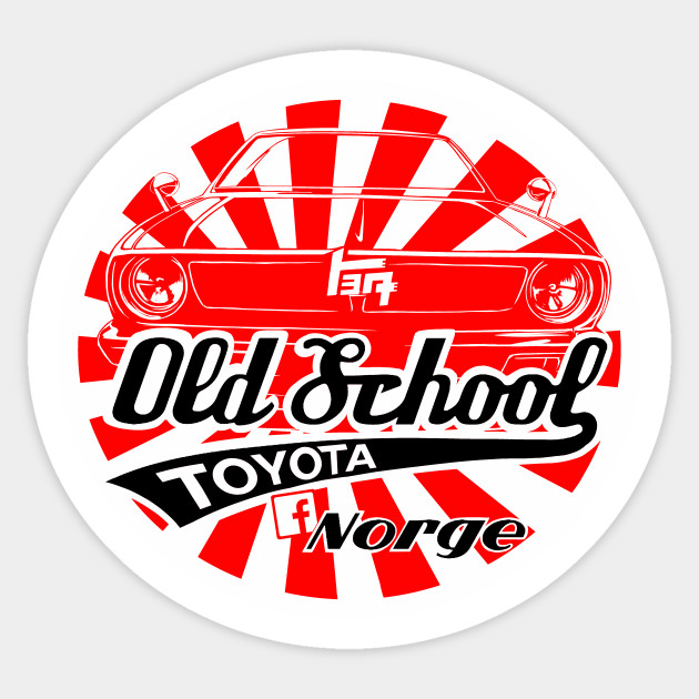 Old School Toyota Norge Old School Toyota Norge Sticker Teepublic